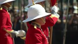 Canadian soldier leads changing of the guard News Clip