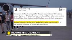 About 549 Indians lured by fake jobs in Myanmar and Thailand, rescued News Clip