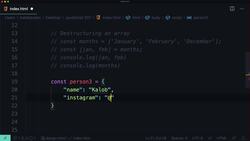Learn JavaScript from Scratch JavaScript for Everyone - Destructuring Arrays and Objects Instructional Video