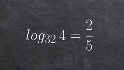 Converting between logarithmic form to exponential Instructional Video