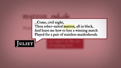 Romeo and Juliet 3.2 Word Nerd: matron Instructional Video