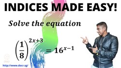 Test your Indices Skills with this question! Instructional Video