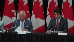 Prince Charles sitting on a roundtable with Canadian politicians News Clip