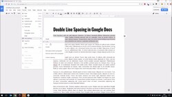 How to Add Double Linespacing in Google Docs Instructional Video