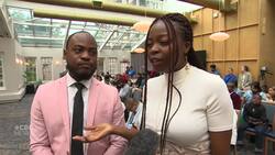 Citizenship ceremony goes ahead despite rainy Canada Day News Clip