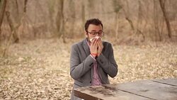 Seasonal allergies and health problems / issues. Stock Footage