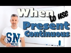 PRESENT CONTINUOUS (now/around the moment of speaking, trends, showing annoyance, or future plans) Instructional Video