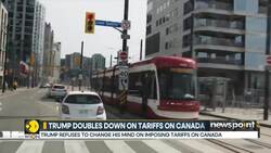 Trump doubles down on tariffs on Canada News Clip