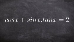 Solving trigonometric equations Instructional Video