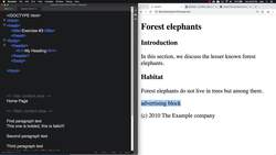 HTML CSS and JavaScript for Beginners - A Web Design Course - Exercise 3: HTML5 Semantic Elements Instructional Video