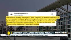 Germany accuses China of laser targeting aircraft News Clip