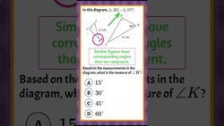 Using Similar Triangles to Find an Unknown Angle | HS.G-SRT.B.5 Instructional Video