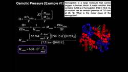 Osmotic Pressure | Example #1 Instructional Video