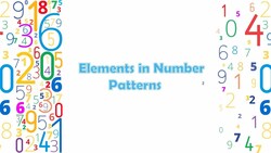 Elements in Number Patterns Instructional Video