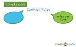 Understanding Rates: Part of the Ratio Family Instructional Video