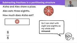 Subtract fractions with the same denominator Instructional Video