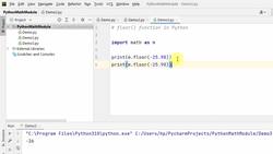 The Complete Python Course - 10 Coding Examples - Math Module Functions Instructional Video