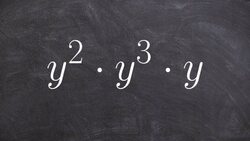 Applying the product rule of exponents to three monomials Instructional Video
