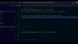 JavaScript Mastery from Zero to Hero - Prepare for Coding Interviews - How to Copy an Array with the Spread Operator in JavaScript Instructional Video