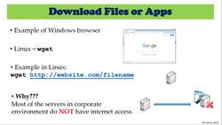 Linux Network Administration - Downloading Files and Apps Instructional Video