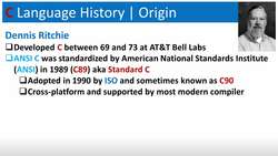 Learn and Master C Programming - A brief history of C language Instructional Video