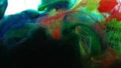 Abstract Colorful Color Spreading in Water Stock Footage