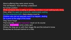 On Suffering: Musee des Beaux Arts Instructional Video