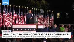Trump Accepts GOP Renomination From The White House News Clip