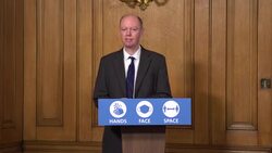 Professor Chris Whitty speaking at Downing Street Press Conference News Clip