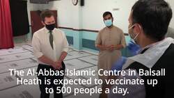 Jenrick visits Al-Abbas Mosque vaccination centre in Birmingham News Clip