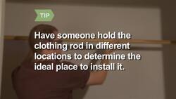 How to Install a Clothing Rod Instructional Video