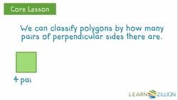 Classifying Polygons by Perpendicular Sides Instructional Video