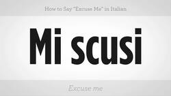 How to Say "Excuse Me" in Italian Instructional Video