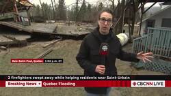 See flood damage in Baie-Saint-Paul, Que. News Clip