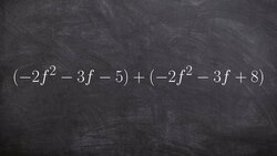 Quick explanation to adding polynomials Instructional Video
