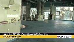 Iconic Expo 86 'McBarge' partially capsized in Fraser River News Clip