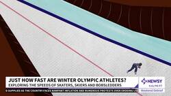 The Eye-Popping Speeds Of Winter Olympics Sports News Clip
