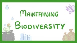 GCSE Biology - Maintaining Biodiversity #90 Instructional Video