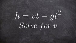 Learn how to solve literal equations Instructional Video