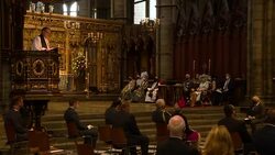 Battle of Britain anniversary service of thanksgiving and rededication at Westminster Abbey in London News Clip