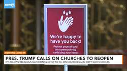 President Trump Calls On Governors To Let Churches Reopen News Clip