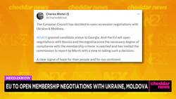 EU to Open Membership Negotiations With Ukraine, Moldova News Clip