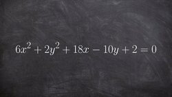 Determine the foci vertices and center for an ellipse in general form Instructional Video