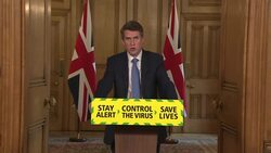 UK: Daily Coronavirus press conference in 10 Downing Street hosted by Gavin Williamson MP, Part Eleven. News Clip