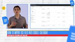 Google Calendar: How to import ICS in Google Calendar Instructional Video