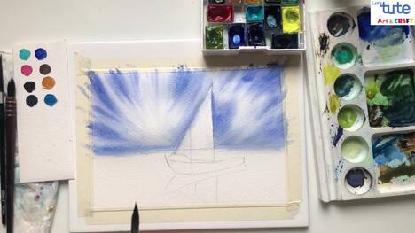 Watercolor Painting Tutorial: How to Paint a Boat and its Reflection