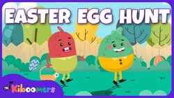 Going on an Easter Egg Hunt - THE KIBOOMERS Kids Songs for Circle Time - Easter Song Instructional Video