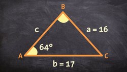 Ambiguous case, law of sines, two triangles Instructional Video