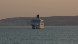 Waiting To Set Sail, Idled Cruise Ships At Anchor Attract Visitors In The 
UK News Clip