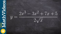 Simplifying an expression with fractional powers to take the derivative Instructional Video